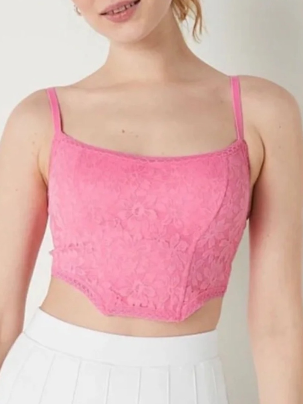 Victoria’s Secret Lace Corset Lightly Lined Top
